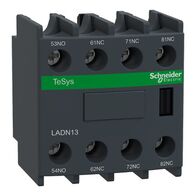 TeSys D, Auxiliary Contact Block, TeSys Deca, 1NO + 3NC, front mounting, screw clamp terminals