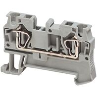 Linergy, Terminal block, Linergy TR, spring type, feed through, 2 points, 4mm², grey, set of 50