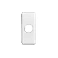 Classic C2000 Series, Switch Grid Plate and Cover, 1 Gang, Architrave - White Electric