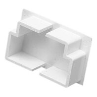 Clipsal - Cable Management, Flat Elbow End Plug, 40 x 25mm - White Electric