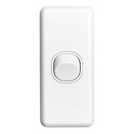 Classic C2000 Series, Flush Switch, Architrave Size, 1 Gang, 250V, 10A - White Electric