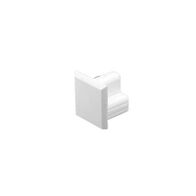 Clipsal - Cable Management, Flat Elbow End Plug, 25 x 16mm - White Electric