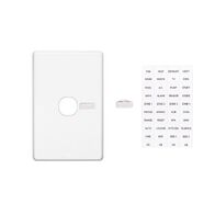 Classic C2000 Series, Switch Grid Plate and Cover, 1 Gang, Less Mechanism, Vertical Mount - White Electric