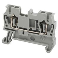 Linergy, Terminal block, Linergy TR, spring type, feed through, 2 points, 2.5mm², grey