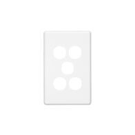 Classic C2000 Series, Switch Plate Cover, 5 Gang - White Electric