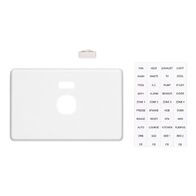 Classic C2000 Series, Switch Plate Cover, 1 Gang, Horizontal Mount, with ID Window - Black
