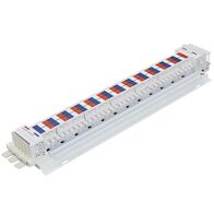 Acti9, SAU Chassis, 250A, 3Ph, 72 poles, 18mm for iC60 MCB and RCBO, dual feed