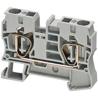 Linergy, Terminal block, Linergy TR, spring type, feed through, 2 points, 10mm², grey