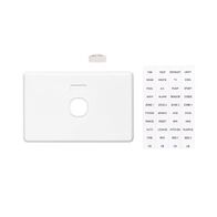 Classic C2000 Series, Switch Grid Plate and Cover, 1 Gang, Less Mechanism, Horizontal Mount - Black