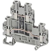Linergy, Screw Terminal, Double Level, 4 Points, 4mm² , Grey