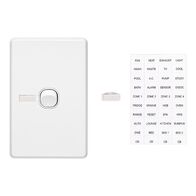Classic C2000 Series, Flush Switch, 1 Gang, 250VAC, 10A, Vertical - White Electric