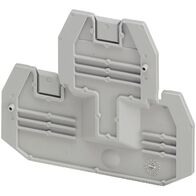 Linergy, Cover plate, Linergy TR, 2 level, 2.2mm width, 4 points, for screw terminals NSYTRV24D, grey, Set of 50