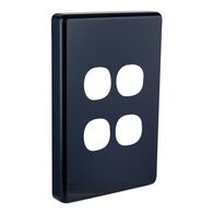 Classic C2000 Series, Switch Plate Cover, 4 Gang - Black