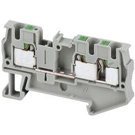 Linergy, Terminal block, Linergy TR, push-in type, feed through, 3 points, 4mm², grey, set of 50