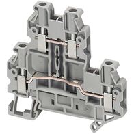 Linergy, Screw Terminal, Double Level, 4 Points, 2,5mm² , Grey