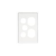 Classic C2000 Series, Socket Outlet Cover Plate, Vertical Mount, for C2025VXA Twin Switched Socket - Brushed Aluminium