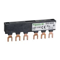 TeSys D, Linergy FT Comb busbar, 63 A, 2 tap-offs, 45 mm pitch