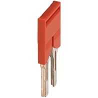 Linergy, Plug-in bridge, Linergy TR, 2 points, for 6mm² terminal blocks, 2 way, red, set of 10