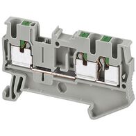 Linergy, Terminal block, Linergy TR, push-in type, feed through, 3 points, 2.5mm², grey, set of 50