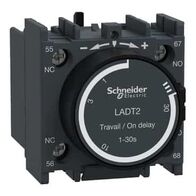 TeSys D, Time delay contact block, TeSys Deca,1NO+1NC,on-delay 1-30s,front