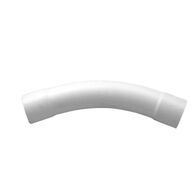 Clipsal - Cable Management, Conduit Bend, Solid, Polypropylene, 45Deg, 100mm - White Electric