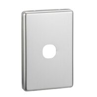 Classic C2000 Series, Switch Plate Cover, 1 Gang - Brushed Aluminium