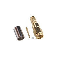 Hills Antenna SMA Connector Male Crimp for LL240 Cable - Gold Plated Body - BC85288