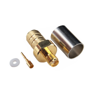 Hills Antenna SMA Connector Female Crimp for LL400 Cable - Gold Plated Body - BC85289