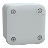 Thalassa, PC box, IP66 IK08 RAL7035 Int.H65W65D45 Ext.H74W74D56 opaque PC cover H10