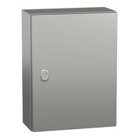 Spacial S3X, Wall mounted enclosure, stainless steel 316L, plain door, 400x300x150mm, IP66