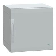 Thalassa, Floor standing polyester enclosure, Thalassa PLA, plain door, completely sealed, 500x500x420mm, IP65, IK10