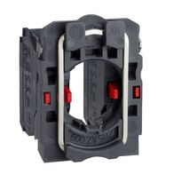 Harmony XB5, Single contact block with body fixing collar, plastic, screw clamp terminal, 2NC