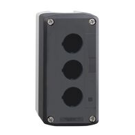 Harmony XALD XALK, Empty control station, plastic, dark grey lid, light grey base, 3 cut out