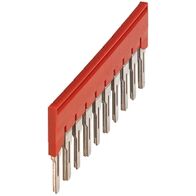 Linergy, Plug-in bridge, Linergy TR, 10 points for 6mm² terminal blocks, red, 10 way, set of 10