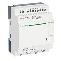 Zelio Logic, Compact smart relay, 12 I/O, 100...240 V AC, clock, no display