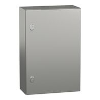 Spacial S3X, Wall mounted enclosure, stainless steel 316L, plain door, 600x400x200mm, IP66