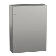Spacial S3X, Wall mounted enclosure, stainless steel 304L, plain door, 800x600x250mm, IP66