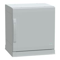 Thalassa, Floor standing polyester enclosure, Thalassa PLA, plain door, open bottom, 500x500x420mm, IP54, IK10