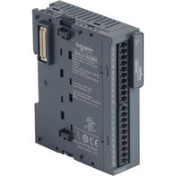 Modicon TM3, Input/output analog module, 4 inputs, 2 output (spring) 24 VDC