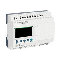 Zelio Logic, Compact smart relay, 20 I/O, 100...240 V AC, clock, display