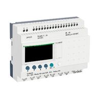 Zelio Logic, Modular smart relay, 26 I/O, 24 V DC, clock, display