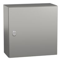 Spacial S3X, Wall mounted enclosure, stainless steel 316L, plain door, 400x400x200mm, IP66