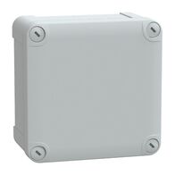 Thalassa, PC box, IP66 IK08 RAL7035 Int.H105W105D55 Ext.H116W116D62 opaque PC cover H10