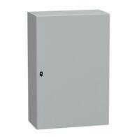 Spacial S3D, Wall mounted steel enclosure, plain door, with mounting plate, 1200x800x400mm, IP66, IK10