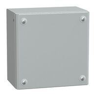 Spacial SBM, Metal industrial box plain door, H200xW200xD120 IP66 IK10 RAL 7035