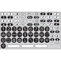 Harmony eXLhoist, standard, Kit of adhesive labels in colour for remote device and crane equipment