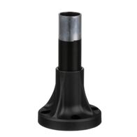 Harmony XVB, Fixing base for modular tower lights, plastic, Ø70, 80mm black aluminium support tube + black fixing plate