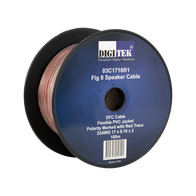Digitek 17 Strand/0.16mm Clear Jacket Speaker Cable 100m Reel - AWG22 - 03C1716R1
