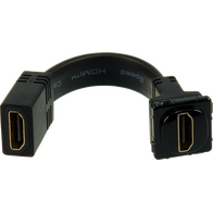 Digitek HDMI Female to HDMI Female 4K@60Hz Insert with Tail - Black - 05BC6TBKV2