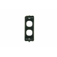 Digitek 2 Gang Architrave Wallplate - Black - 05DAWP02BK